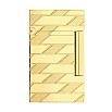 S.T. Dupont Ligne 2 Cling Monogram 1872 Gold Lighter