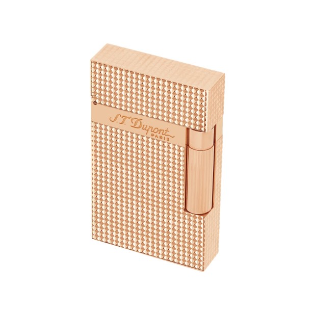S.T. Dupont Ligne 2 Guilloche Rose Gold Lighter 016424