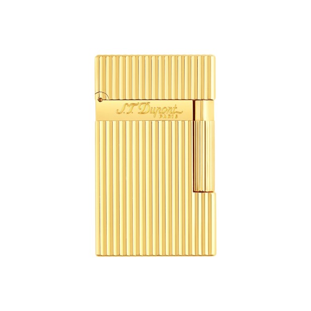 S.T. Dupont Ligne 2 Guilloche Vertical Lines Gold Lighter Zapalniczka  016827