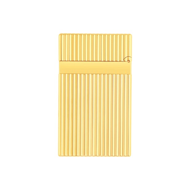 S.T. Dupont Ligne 2 Guilloche Vertical Lines Gold Lighter Zapalniczka  016827
