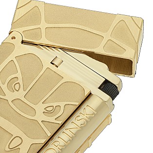 S.T. Dupont Ligne 2 Orlinski Brushed Gold Feuerzeug