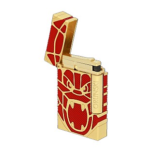 S.T. Dupont Ligne 2 Orlinski Brushed Red & Gold Aansteker