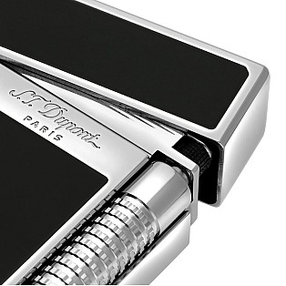 S.T. Dupont Ligne 2 Le Grand Black Lack &amp; Palladium Feuerzeug