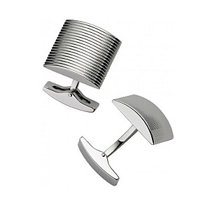 S.T. Dupont Ribbed Gold Cufflinks