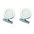 S.T. Dupont Round Platina Cufflinks