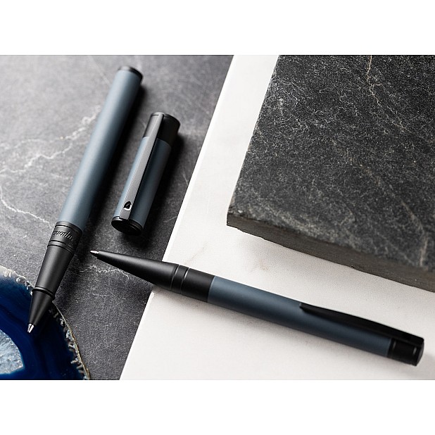 S.T. Dupont D-Initial Velvet Graphite & Black Rollerball