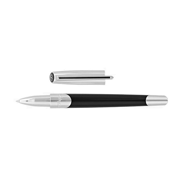S.T. Dupont Défi Millennium Silver and Black Roller
