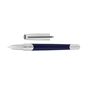 S.T. Dupont Défi Millennium Silver and Blue Caneta de Tinta Permanente