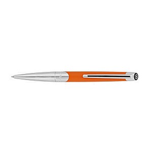 S.T. Dupont Défi Millennium Silver and Matt Orange Ballpoint 