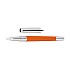 S.T. Dupont Défi Millennium Silver and Matt Orange Rollerball