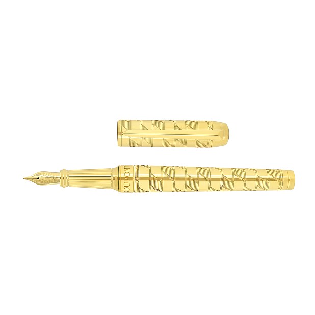 S.T. Dupont Line D Eternity Monogram 1872 Gold XL Fountain pen