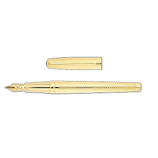 S.T. Dupont Line D Eternity Goldsmith Diamond Tip Gold Large Vulpen