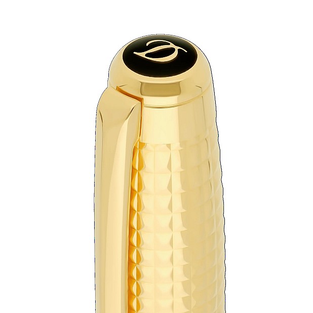 S.T. Dupont Line D Eternity Goldsmith Diamond Tip Gold Large Fountain pen 420015L