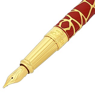 S.T. Dupont Line D Eternity Orlinski Red & Gold Large Vulpen