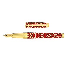 S.T. Dupont Line D Eternity Orlinski Red & Gold Large Stylo plume