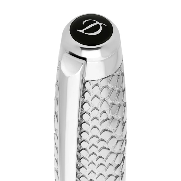 S.T. Dupont Line D Eternity Snake Skin Black Large Vulpen 420079L