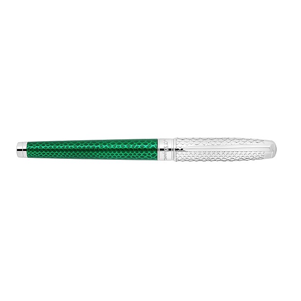 S.T. Dupont Line D Eternity Snake Skin Green Large Füllfederhalter 420078L