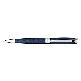 S.T. Dupont Line D Guilloche Under Blue Ballpoint