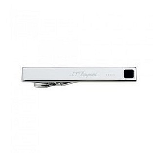 S.T. Dupont Metropolitan Palladium and Black Laque Tie Clip