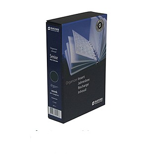 Succes Refill 2027 Senior White - Week on 2 pages