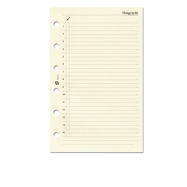 Succes Refill A5 Cream To Do List