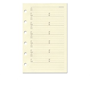 Succes Refill A5 Cream Address Notepaper