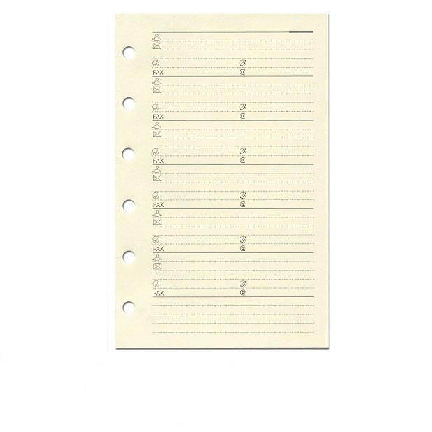 Succes Refill Junior Cream Address Notepaper