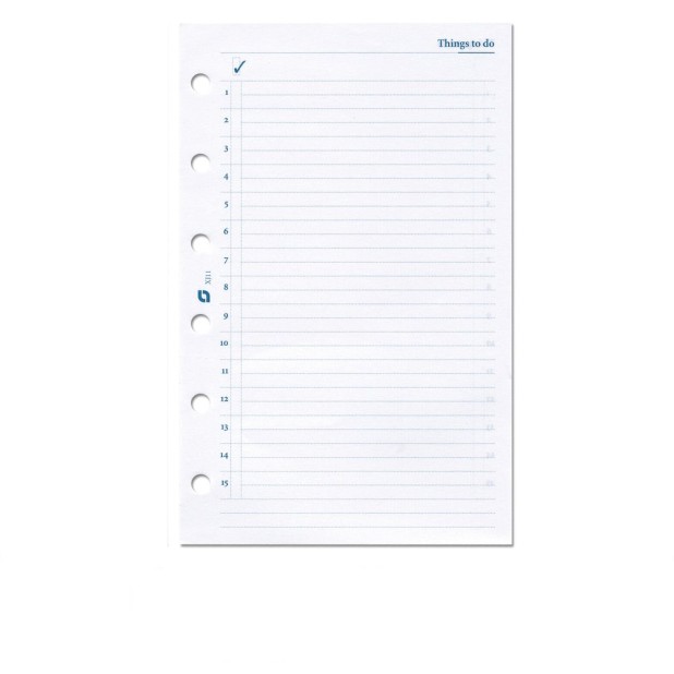 Succes Refill Mini White To Do List