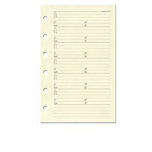 Succes Refill Mini Cream Address Notepaper