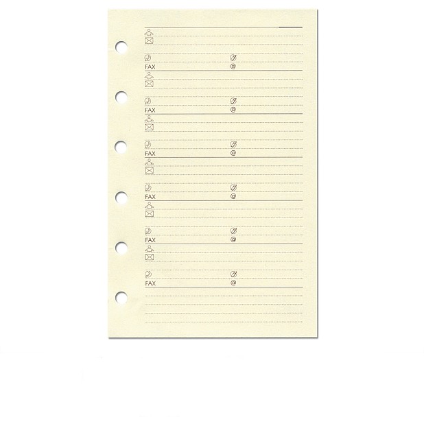 Succes Refill Standard Cream Address Notepaper