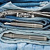 Tibaldi Perfecta Stonewash Grey Denim Fountain pen
