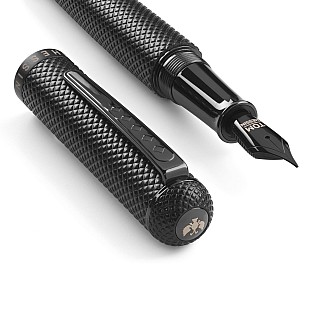 Tom Hessin Charles 1870 Gherkin Collection All Black Fountain pen