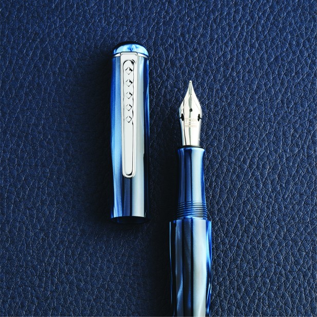 Tom Hessin Charles Collection Signature Blue Vulpen