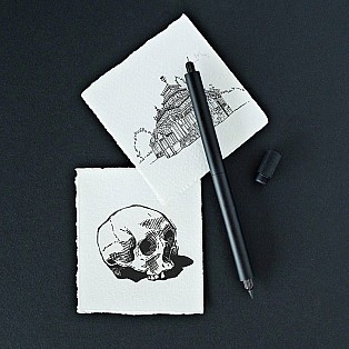 Tom's Studio Lumos Pro Black Double-Tip Fineliner