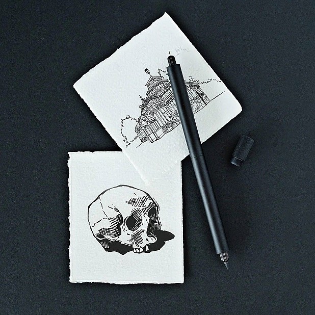 Tom's Studio Lumos Pro Black Double-Tip Fineliner