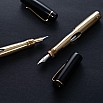 Ulpia 117 Ebonite Black and Brass Mira GT Füllfederhalter
