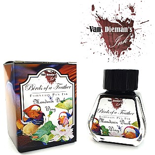 Van Dieman's Birds Of A Feather - Mandarin Duck Wing 30ml Ink Bottle
