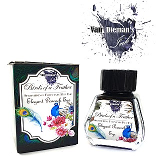 Van Dieman's Birds Of A Feather - Elegant Peacock Eye Shimmering 30ml Bouteille d'encre