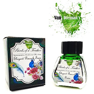Van Dieman's Birds Of A Feather - Elegant Peacock Train Shimmering 30ml Bouteille d'encre