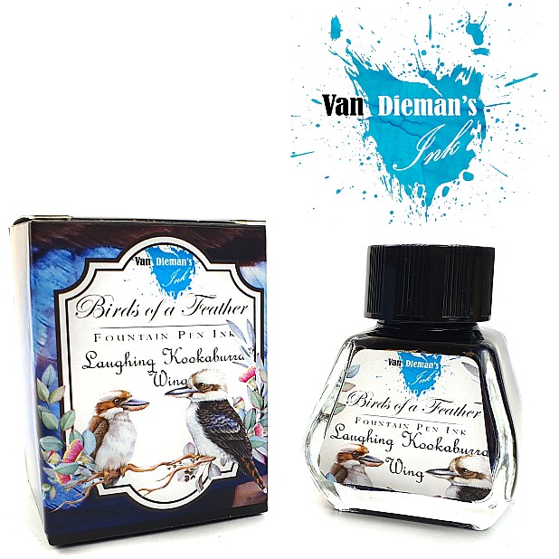 Van Dieman's Birds Of A Feather - Laughing Kookaburra Wing 30ml Ink Bottle