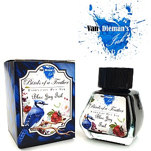 Van Dieman's Birds Of A Feather - Blue Jay Tail 30ml Ink Bottle