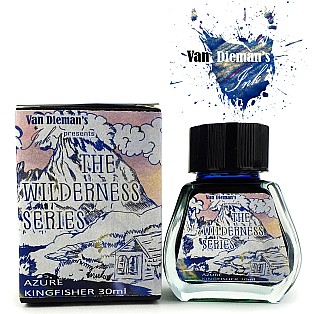 Van Dieman's Wilderness - Azure Kingfisher Shimmering 30ml Ink Bottle