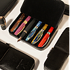 Visconti Leather Black Pen Pouch Twelvefold