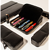 Visconti Leather Black Pen Pouch Twelvefold