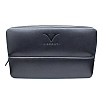 Visconti Leather Black Pen Pouch Twelvefold