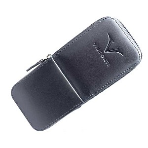 Visconti Leather Black Penetui 3-delig