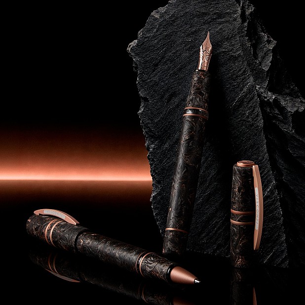 Stylo roller Visconti Homo Sapiens Carbon Rose édition limitée