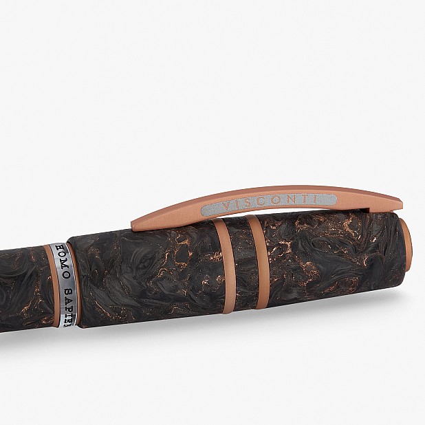 Stylo roller Visconti Homo Sapiens Carbon Rose édition limitée