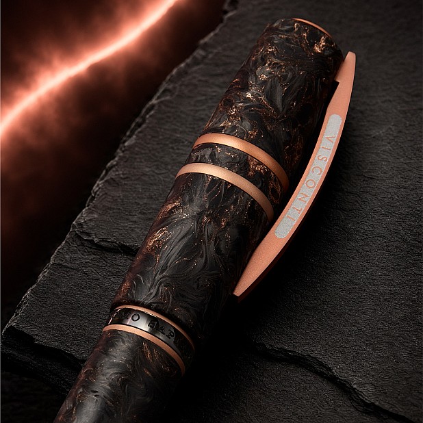 Stylo roller Visconti Homo Sapiens Carbon Rose édition limitée