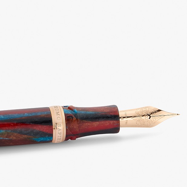 Visconti Homo Sapiens Legacy Blue and Red Celluloid LE Fountain pen